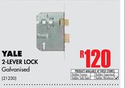 Yale 2 Lever Lock Galvanised