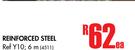 Reinforced Steel Ref Y10, 6m-Each
