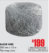 Razor Wire Flat Wrap-500mm x 15m