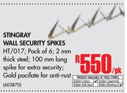 Stingray Wall Security Spikes HT/017-Per Pack