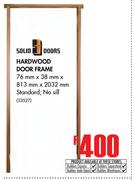 Solid Doors Hardwood Door Frame-76mm x 38mm x 813mm x 2032mm