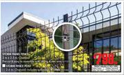 Storm Post Fence Charcoal-2.6m Each
