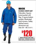 Beck Econo Conti Suit