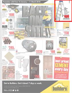 Builders George & PE : Back On Site (16 Jan - 11 March 2018), page 1