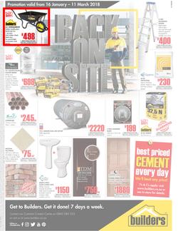 Builders George & PE : Back On Site (16 Jan - 11 March 2018), page 1