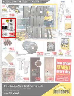 Builders George & PE : Back On Site (16 Jan - 11 March 2018), page 1