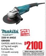 Makita 2200W Angle Grinder GA9020