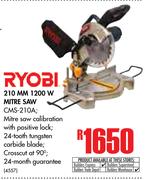 Ryobi 210MM 1200W Mitre Saw CMS-210A