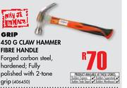 Grip 450g Claw Hammer Fibre Handle