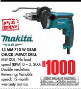 Makita 13MM 710W Gear Chuck Impact Drill M8100B