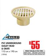 Marley PVC Underground Gulley Head & Grate-110cm x 190cm