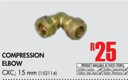 Compression Elbow CXC, 15mm