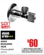 Plumb Pride Angle Regulating Valve Chrome Plated
