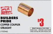 Builders Pride Copper Coupler Straight