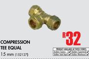 Compression Tee Equal 15mm