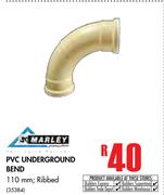 Marley PVC Underground Bend 110mm, Ribbed