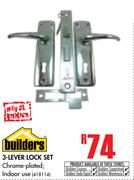 Builders 3 Lever Lock Set