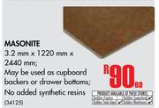 Masonite-3.2mm x 1220mm x 2440mm Each