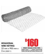 Hexagonal Wire Netting-25mm x 900mm x 5m
