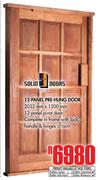 Solid Doors 12 Panel Pre-Hung Door-2032mm x 1200mm