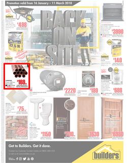 Builders Polokwane : Back On Site (16 Jan - 11 March 2018), page 1