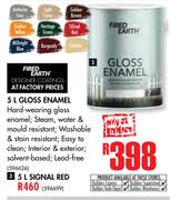 Fired Earth 5Ltr Gloss Enamel