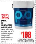 PVA 20Ltr Contractors Acrylic Paint
