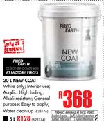 Fired Earth 20Ltr New Coat