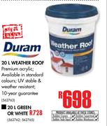Duram 20Ltr Green Or White Weather Roof