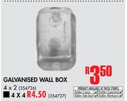 Galvanised Wall Box-4 x 2