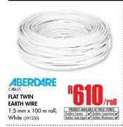 Aberdare Flat Twin Earth Wire-Per Roll