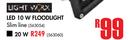 Light Worx LED 10W Floodlight Slim Line
