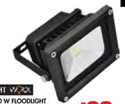 Light Worx LED 20W Floodlight Slim Line