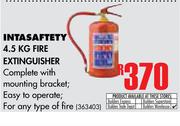 Intasafety 4.5Kg Fire Extinguisher