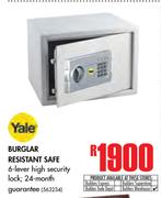 Yale Burglar Resistant Safe