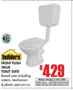 Builders Front Flush Value Toilet Suite
