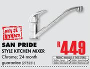 San Pride Style Kitchen Mixer
