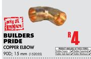 Builders Pride Copper Elbow 90D, 15mm