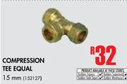 Compression Tee Equal 15mm