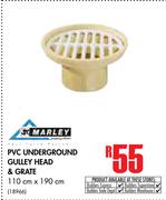 Marley PVC Underground Gulley Head & Grate-110cm x 190cm