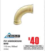 Marley PVC Underground Bend Ribbed-110mm