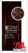 TDM Cape Dutch Door-2032mm x 813mm Each