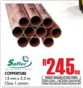 Saffer Coppertube 15mm x 5.5m Class 1-Each