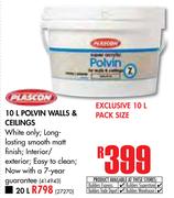 Plascon 10Ltr Polvin Walls & Ceilings