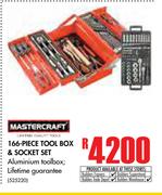 Mastercraft 166 Piece Tool Box & Socket Set