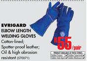 Evrigard Elbow Length Welding Gloves-Per Pair