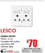 Lesco Double Socket-4 x 4