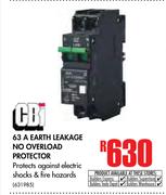 CBI 63 A Earth Leakage No Overload Protector