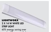 Lightworx 2 x 7W White LED Strip Light