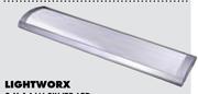 Lightworx 2 x 7W Silver LED Strip Light